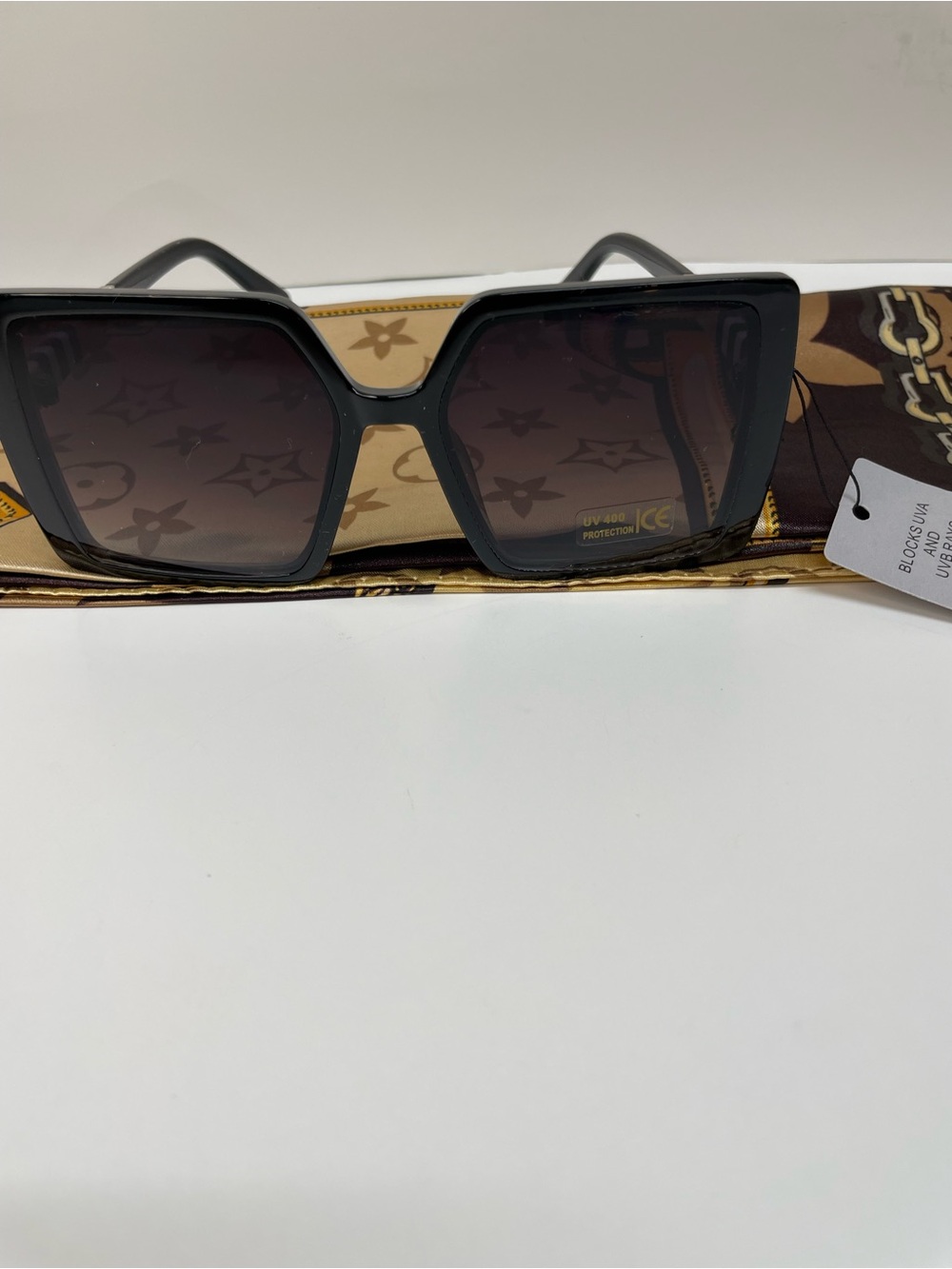 Fashion Black Square Sunglasses NWT
